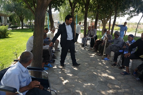 بازدید از سرای سالمندان روستای ابراهیم آباد اراک
