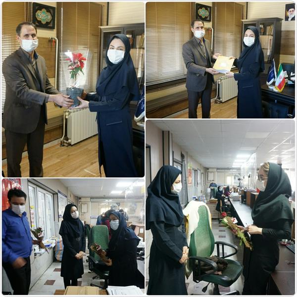 تجلیل مدیر کل ارتباطات و فناوری اطلاعات  استان مرکزی از بانوان شاغل در دستگاه های تابعه وزارت در استان