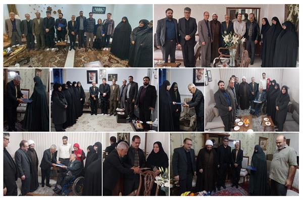 دیدار مشاور وزیر ارتباطات با خانواده‌های محترم شهدا و ایثارگران استان مرکزی
