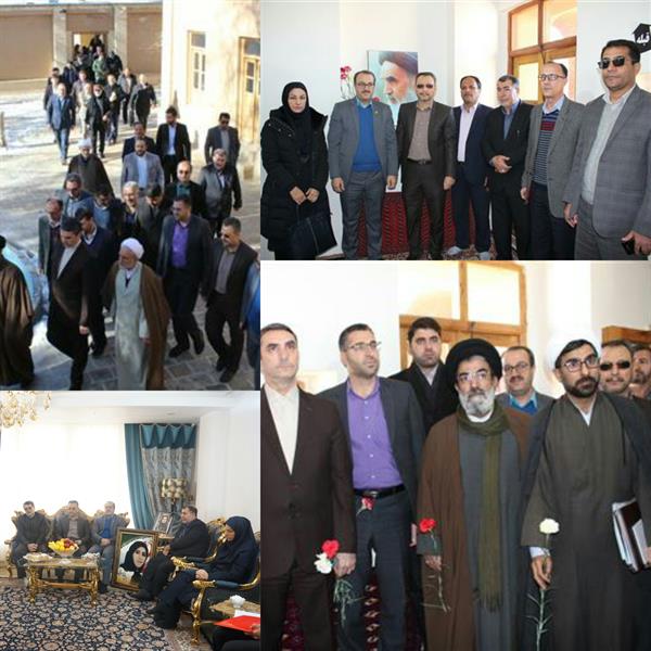 گلباران بیت امام راحل در شهرستان خمین با حضور مشاور وزیر در امور ایثارگران وزارت ارتباطات و فناوری اطلاعات و جمعی از مقامات استان مرکزی