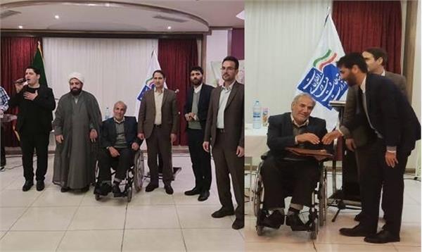 تجلیل از جانباز 70 درصد دفاع مقدس به مناسبت 22 اسفند روز شهدا